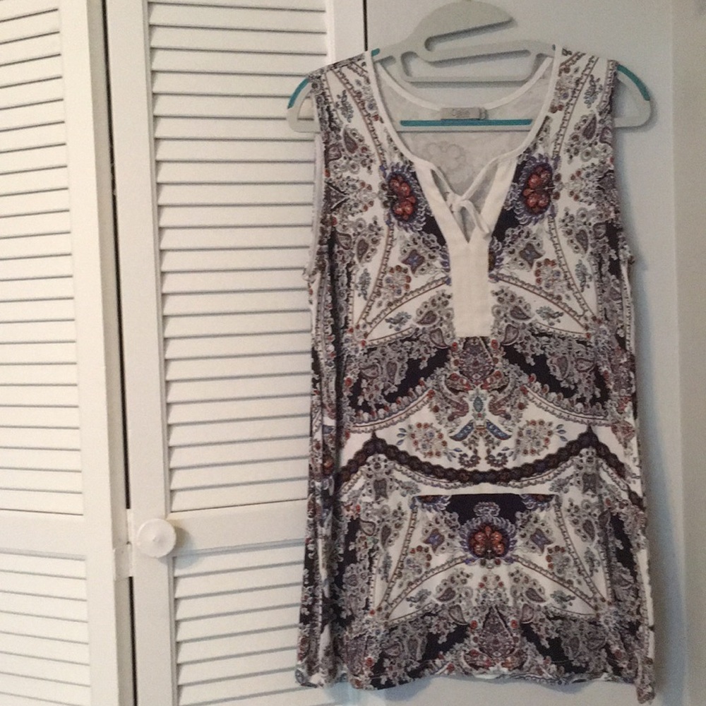 Printed Tank/blouse
